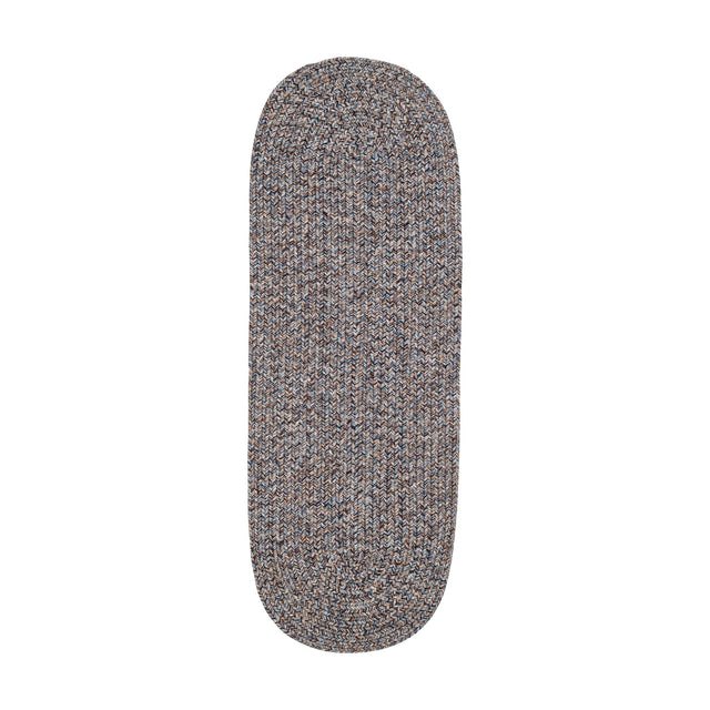 Rhody Rug Sandi SA98 Denim Braided Rug - Runner