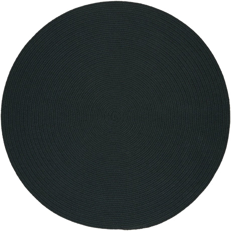 Rhody Rug Solid Poly S018 Spruce Green Braided Rug - Round
