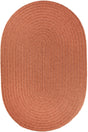 Rhody Rug Solid Poly S019 Almond Braided Rug - Oval