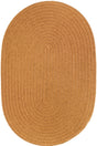 Rhody Rug Solid Poly S036 New Gold Braided Rug - Oval