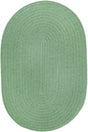Rhody Rug Solid Poly S040 Celadon Braided Rug - Oval