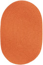 Rhody Rug Solid Poly S042 Mango Braided Rug - Oval