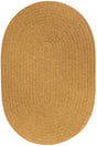 Rhody Rug Solid Wool S109 Vintage Gold Braided Rug - Oval