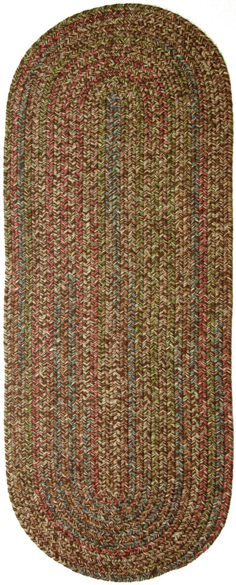 Rhody Rug Sophia SO35 Brown Braided Rug - Runner