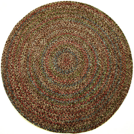 Rhody Rug Sophia SO35 Brown Braided Rug - Round