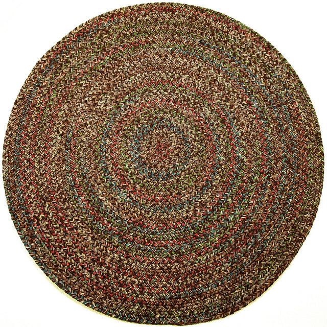 Rhody Rug Sophia SO35 Brown Braided Rug - Round