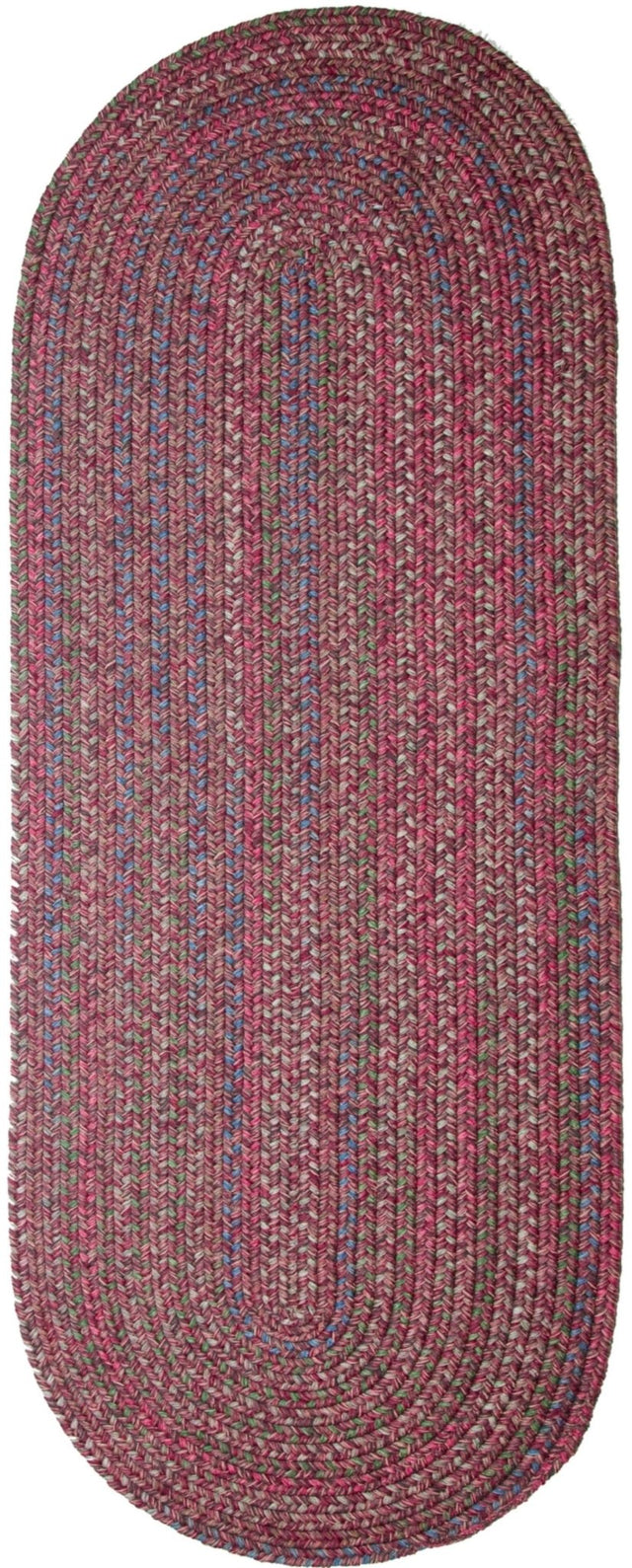 Rhody Rug Sophia SO45 Burgundy Red Braided Rug - Runner