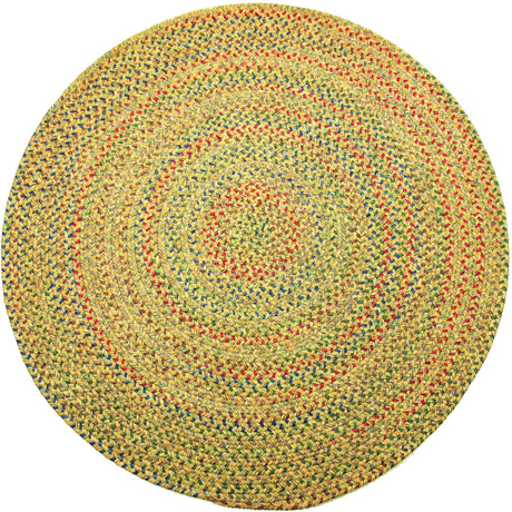 Rhody Rug Sophia SO55 Sand Natural Braided Rug - Round