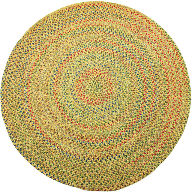 Rhody Rug Sophia SO55 Sand Natural Braided Rug - Round