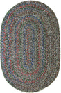 Rhody Rug Sophia SO85 Graphite Gray Braided Rug - Oval