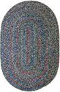Rhody Rug Sophia SO95 Denim Blue Braided Rug - Oval