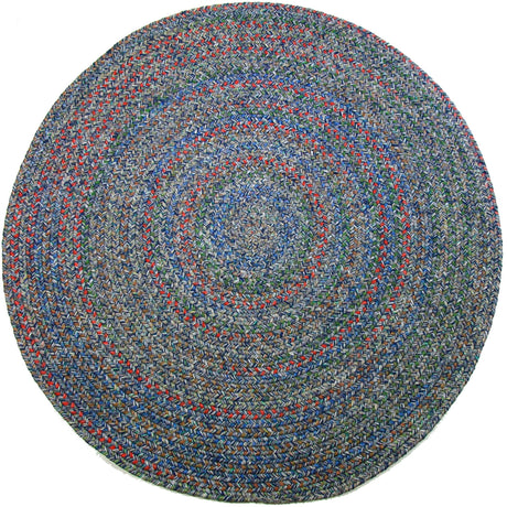 Rhody Rug Sophia SO95 Denim Blue Braided Rug - Round