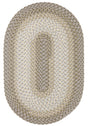 Rhody Rug Twin River TR62 Frosty Multi Braided Rug - Oval