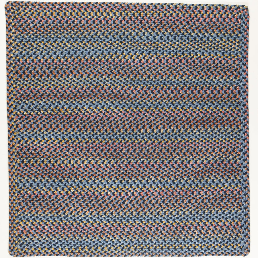 Rhody Rug Woodstock WO11 Indigo Braided Rug - Square