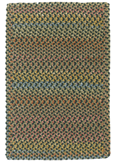 Rhody Rug Woodstock WO21 Forest Braided Rug - Rectangular