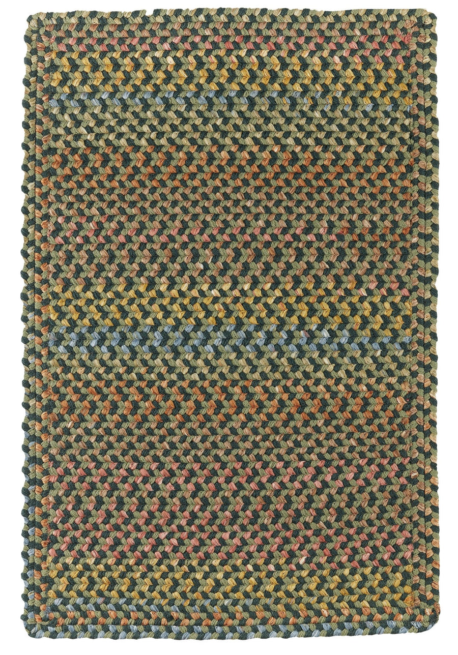 Rhody Rug Woodstock WO21 Forest Braided Rug - Rectangular