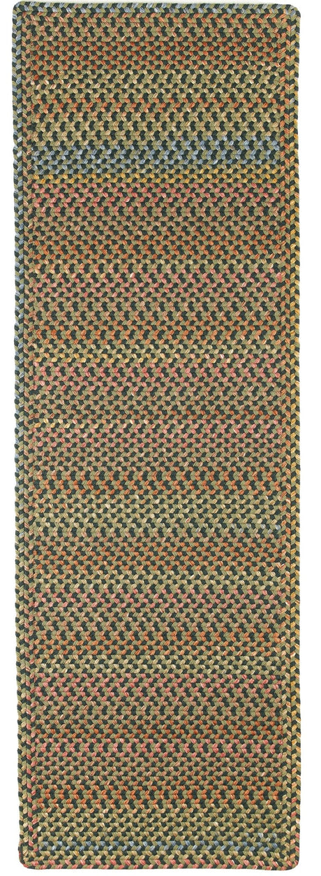 Rhody Rug Woodstock WO21 Forest Braided Rug - Runner