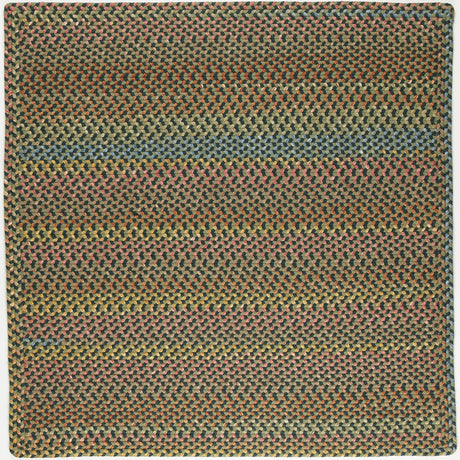 Rhody Rug Woodstock WO21 Forest Braided Rug - Square
