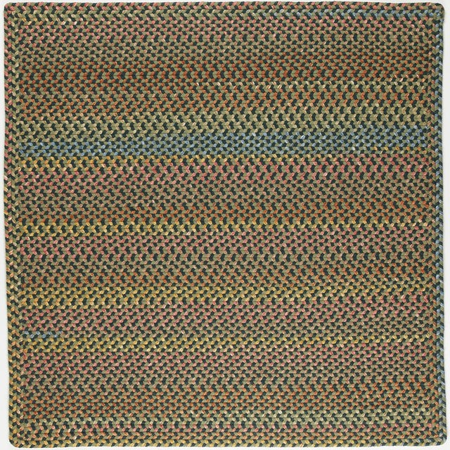 Rhody Rug Woodstock WO21 Forest Braided Rug - Square