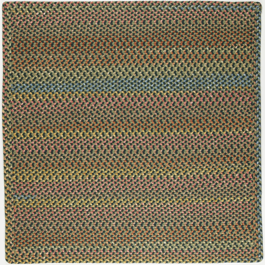 Rhody Rug Woodstock WO21 Forest Braided Rug - Square