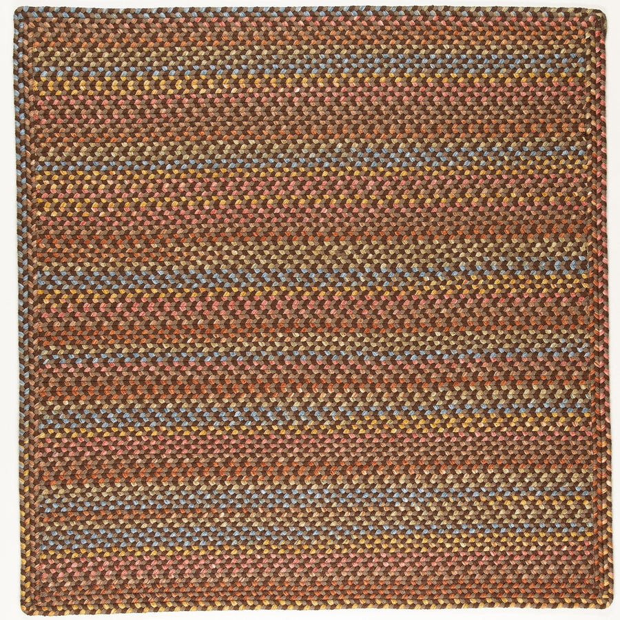 Rhody Rug Woodstock WO31 Hickory Braided Rug - Square