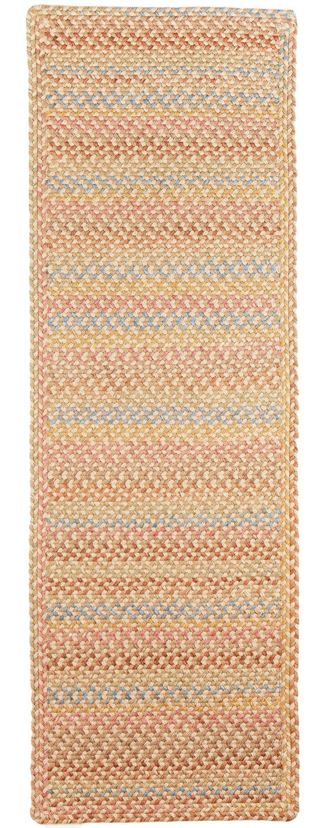 Rhody Rug Woodstock WO51 Khaki Braided Rug - Runner