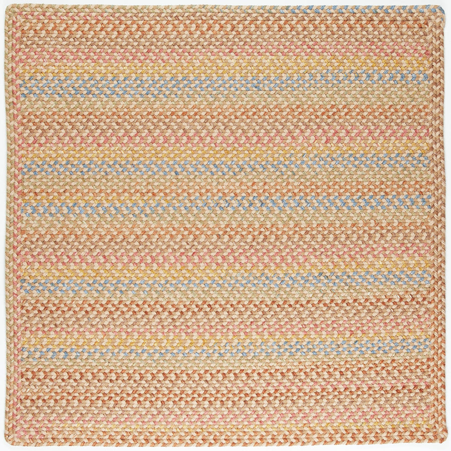 Rhody Rug Woodstock WO51 Khaki Braided Rug - Square