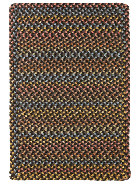 Rhody Rug Woodstock WO81 Onyx Braided Rug - Rectangular