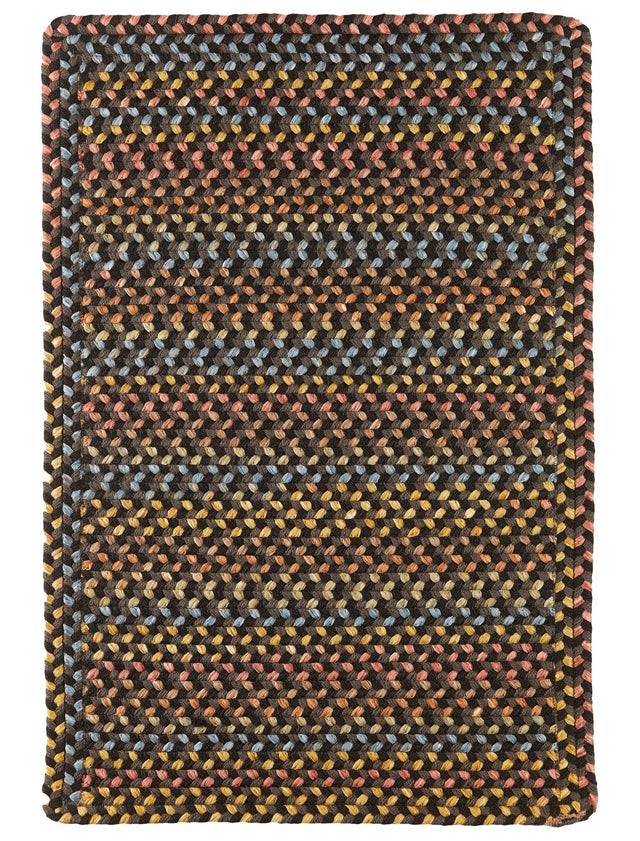 Rhody Rug Woodstock WO81 Onyx Braided Rug - Rectangular