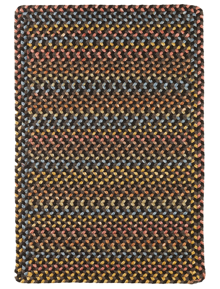 Rhody Rug Woodstock WO81 Onyx Braided Rug - Rectangular