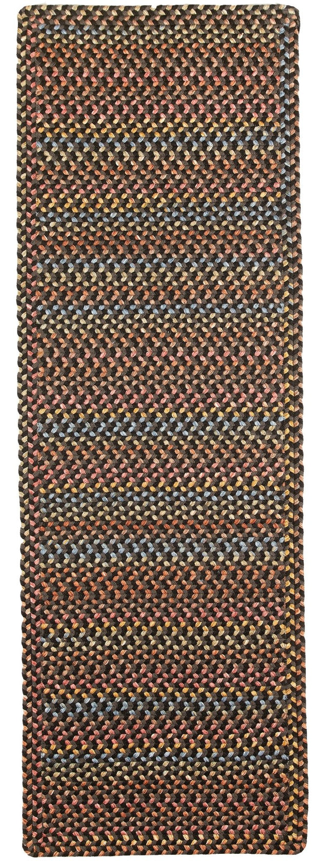 Rhody Rug Woodstock WO81 Onyx Braided Rug - Runner