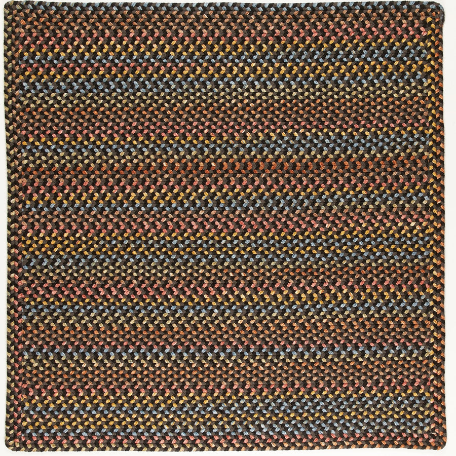 Rhody Rug Woodstock WO81 Onyx Braided Rug - Square