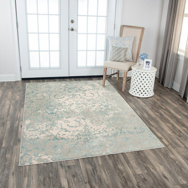 Rizzy Chelsea Chs103 Aqua Rugs.