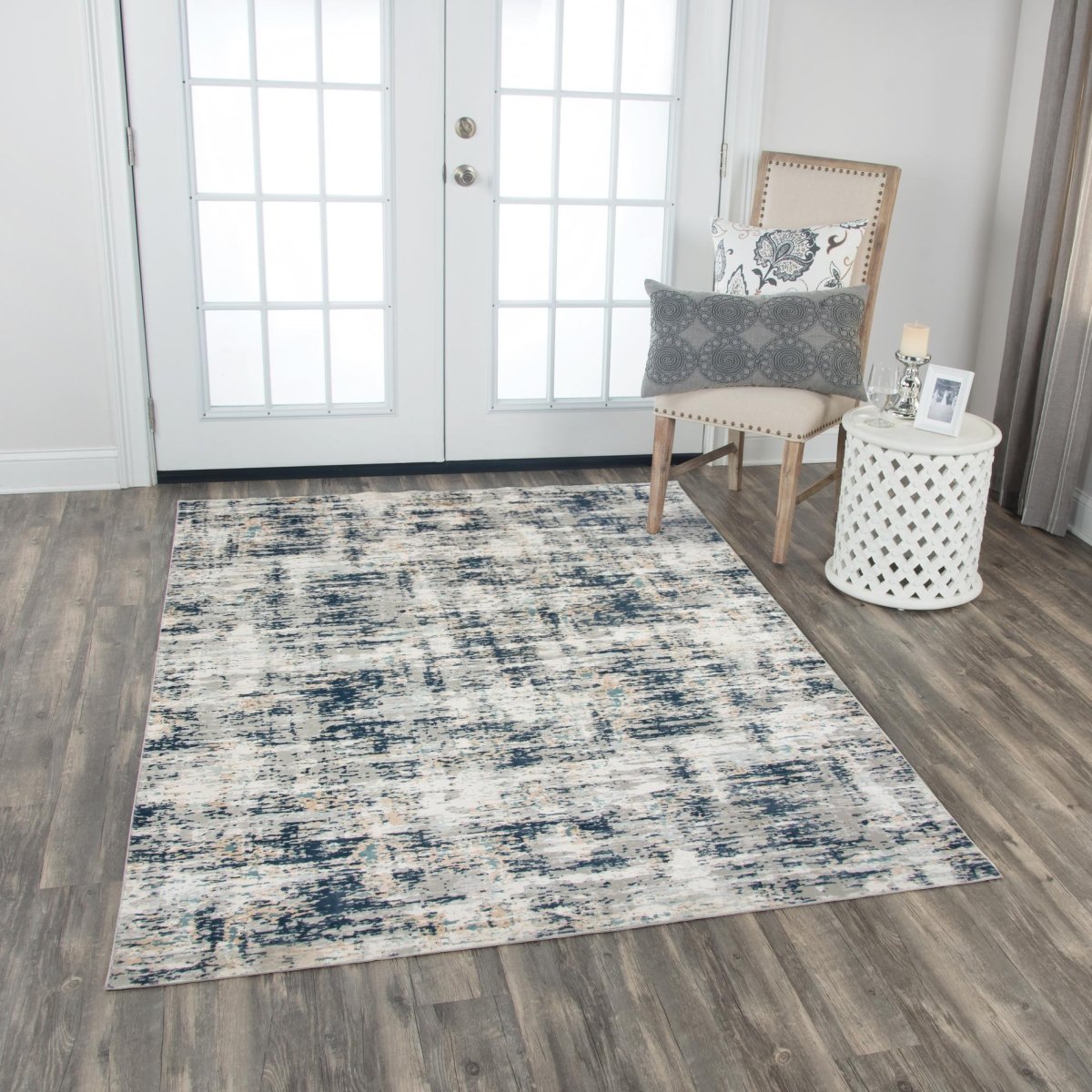 Rizzy Chelsea Chs105 Ivory/Teal Rugs.
