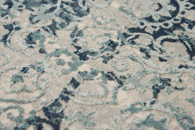 Rizzy Chelsea Chs107 Gray / Teal Rugs.