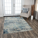 Rizzy Chelsea Chs107 Gray / Teal Rugs.