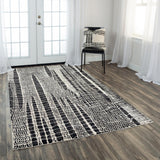 Rizzy Emerge Emg926 Beige/Black Rugs.