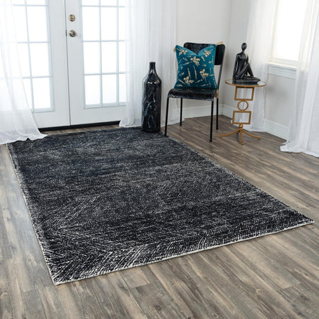 Rizzy Etchings Etc101 Black Rugs.