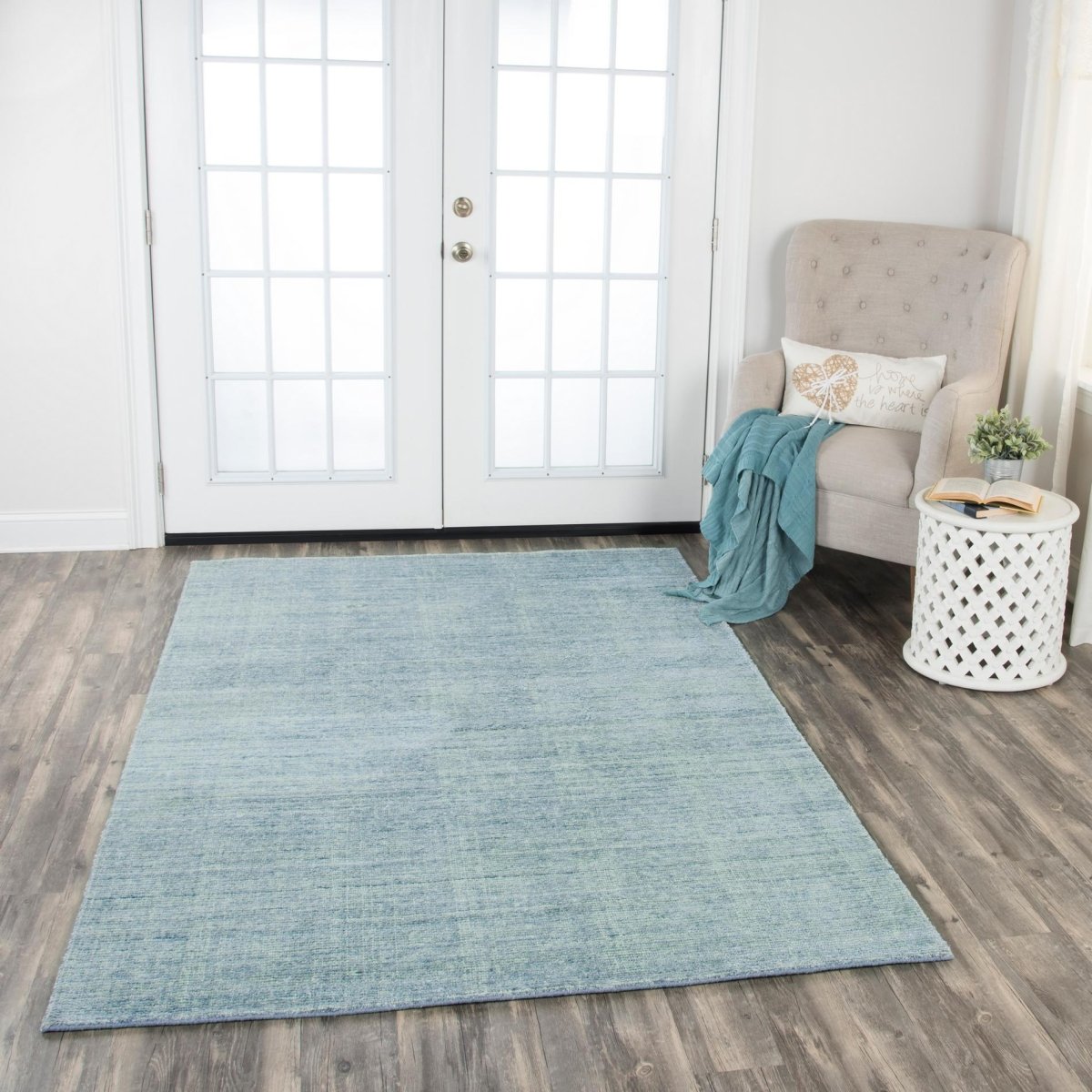 Rizzy Grand Haven Gh725A Aqua Rugs.