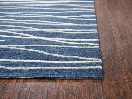 Rizzy Idyllic Id970A Navy, Ivory, Gray Rugs.