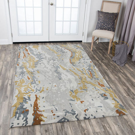 Rizzy Mod Mo575A Gray, Medium Gray, Light Gray Rugs.