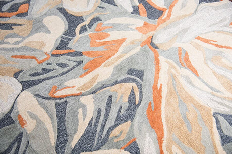 Rizzy Mod Mo757A Blue, Gray, Beige, Orange Rugs.