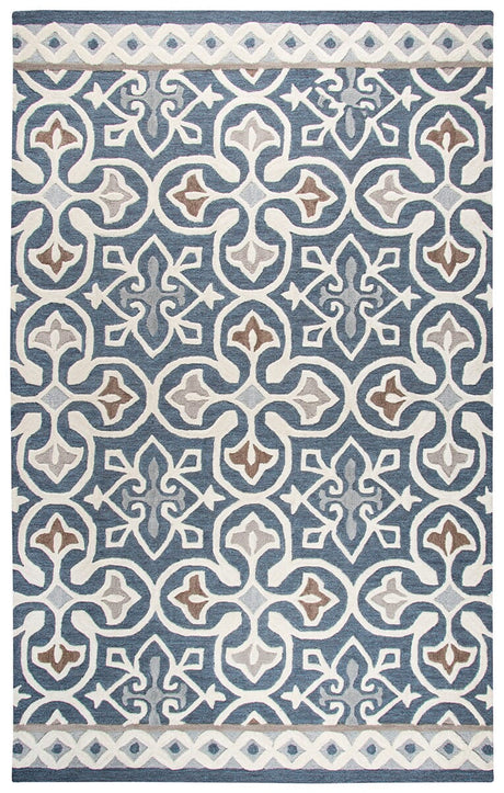 Rizzy Opulent Ou574A Blue Gray, Natural, Taupe, Gray Rugs.