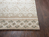 Rizzy Opulent Ou934A Natural, Teal Rugs.