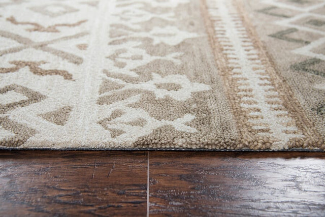 Rizzy Opulent Ou934A Natural, Teal Rugs.