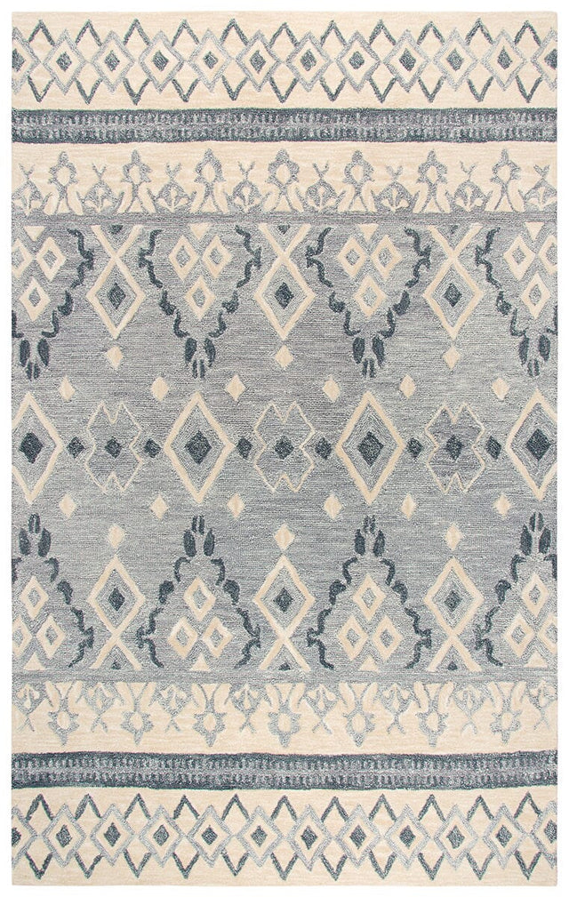 Rizzy Opulent Ou935A Natural, Gray, Dark Gray Rugs.