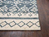 Rizzy Opulent Ou936A Natural, Gray, Dark Blue, Blue Rugs.