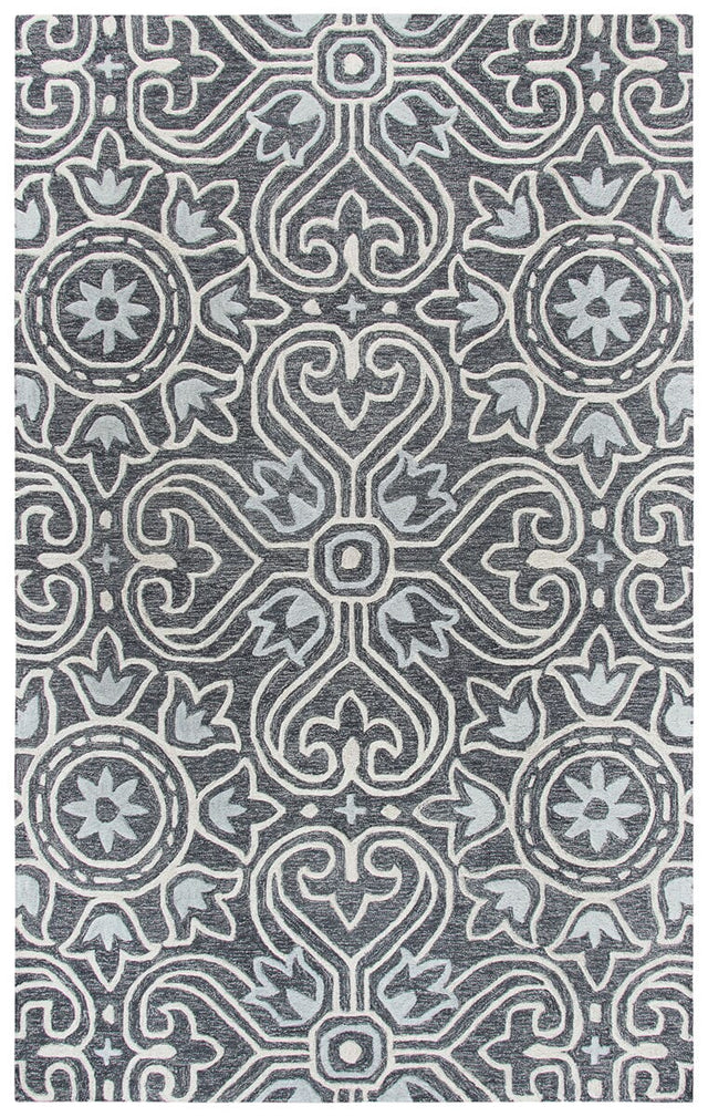 Rizzy Opulent Ou957A Gray, Light Gray, Natural Rugs.