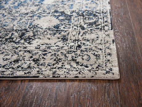 Rizzy Panache Pn6956 Taupe, Blue, Medium Blue, Dark Blue Rugs.