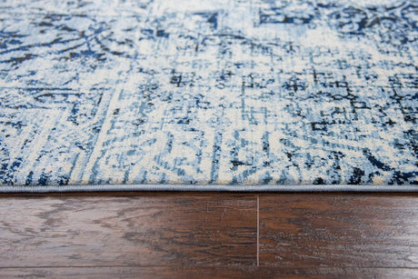 Rizzy Panache Pn6959 Ivory, Blue, Dark Blue Rugs.